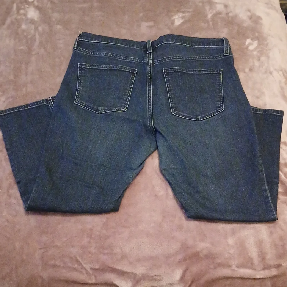GAP Vintage Slim Mid Rise Dark Jeans Womens 14s - Picture 3 of 4